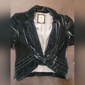 Gorgeous elevenses velvet crop jacket size 2